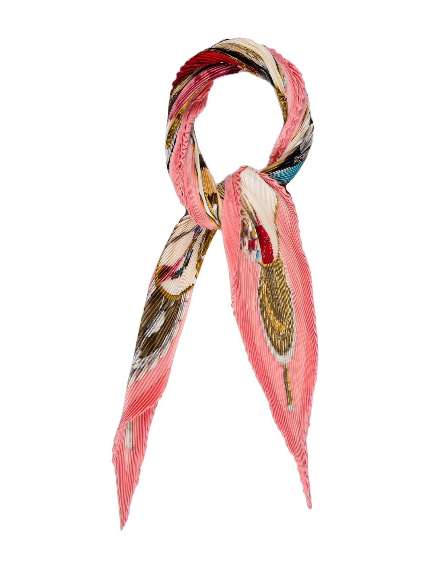 Hermès Plaza de Toros Silk Plissé Scarf